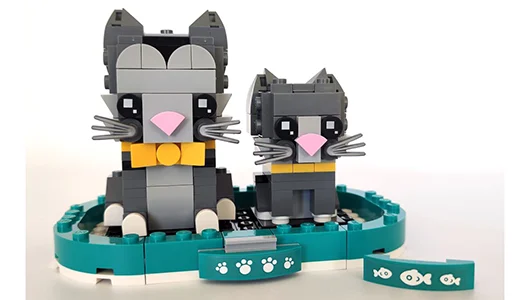 LEGO Brickheadz Pets: Shorthair Cats (40441) Set İncelemesi