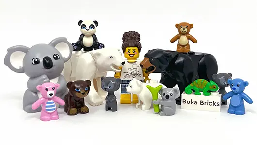 LEGO Bear, Panda and Koala Figures