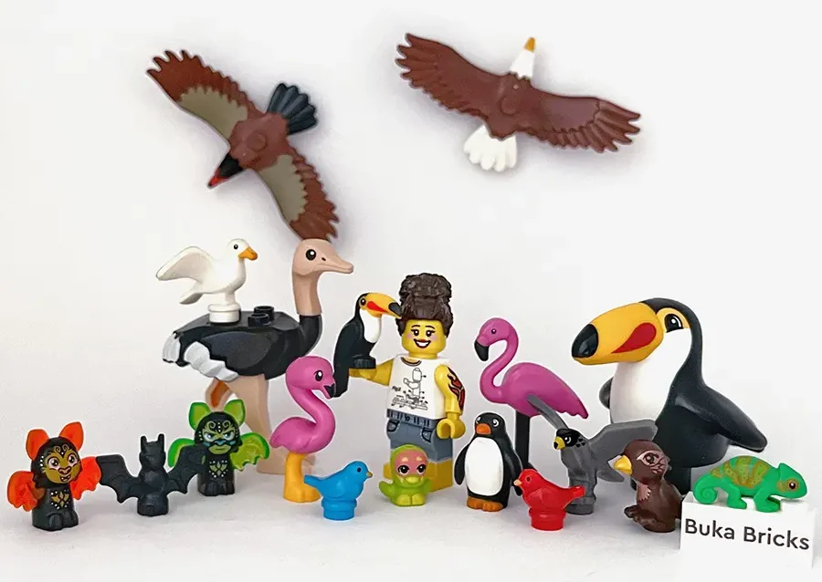 LEGO bird figures